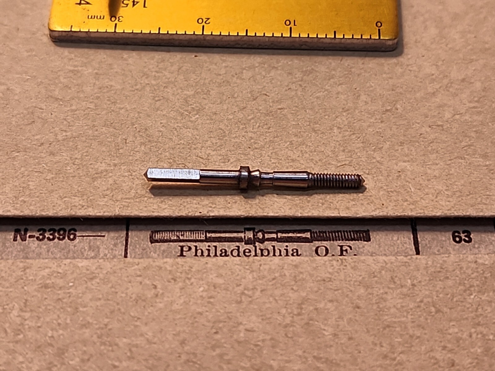 NOS American Pocket Watch Philadelphia OF Stem N-3396 16s Square 6s Thread Tap 2