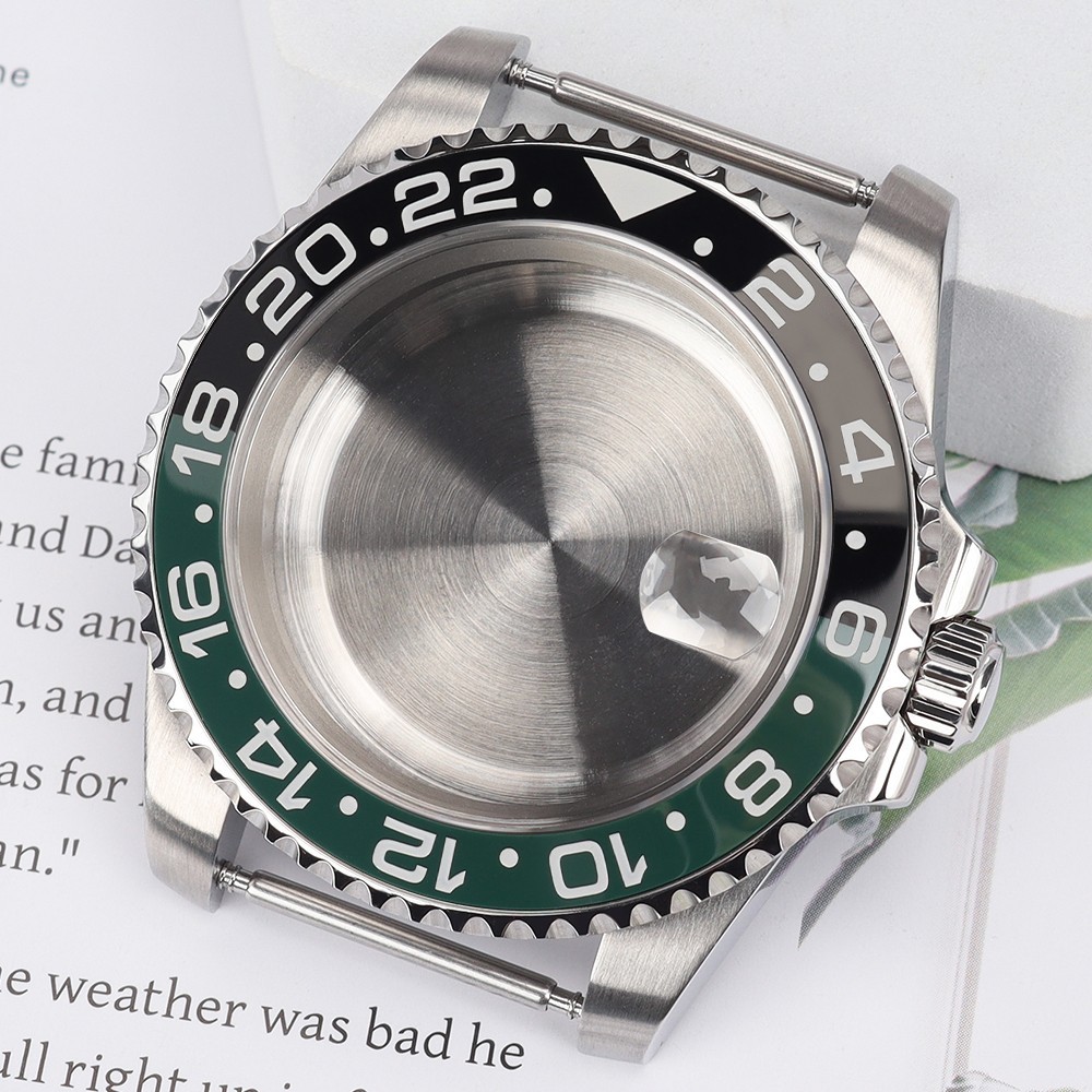 FEIYASHI 40mm Aviator Watch Case Rotating Bezel Sapphire For Seiko NH35 Movement