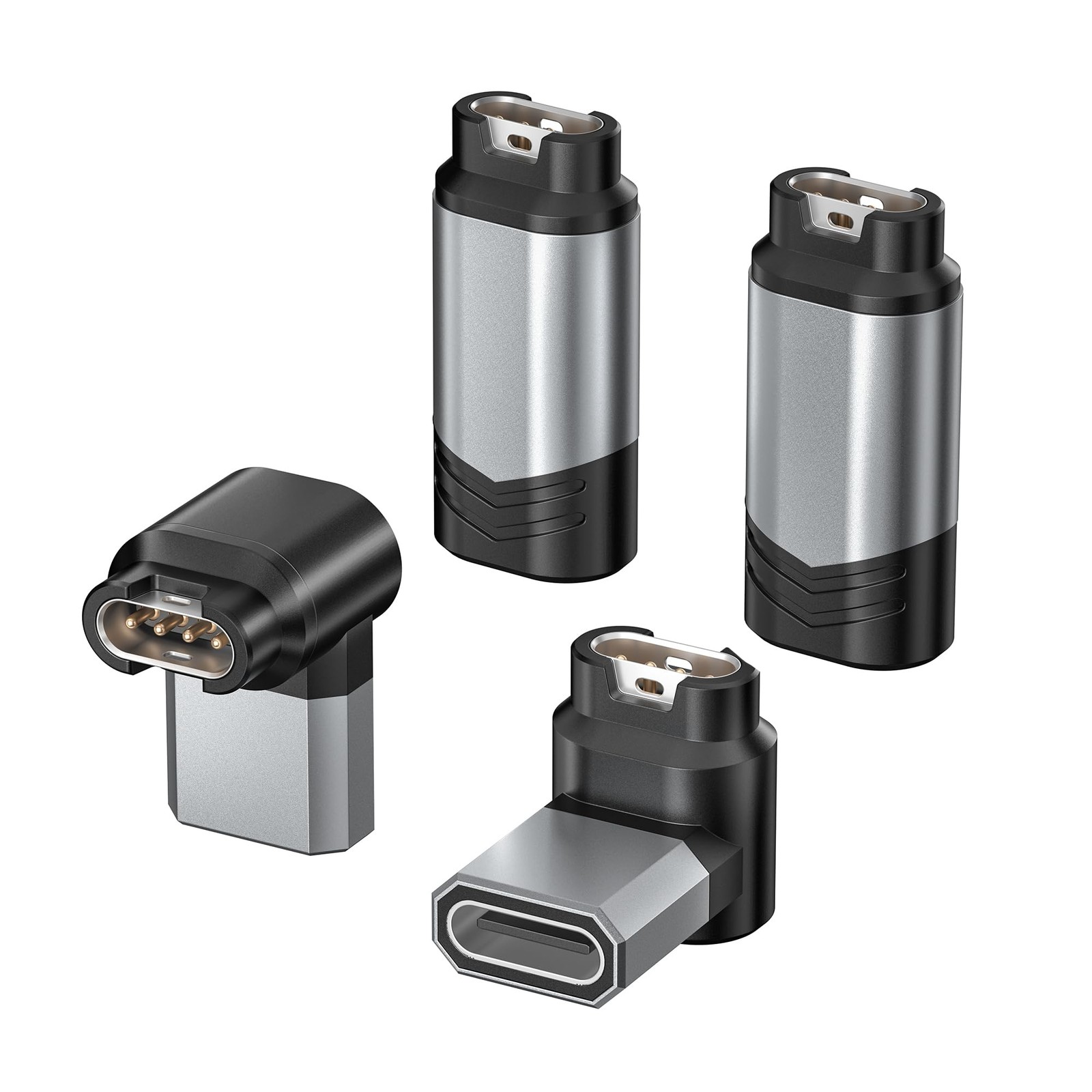 USB C to Garmin Watch Charger Adapter 4Pack,90° RightAngle Adapter