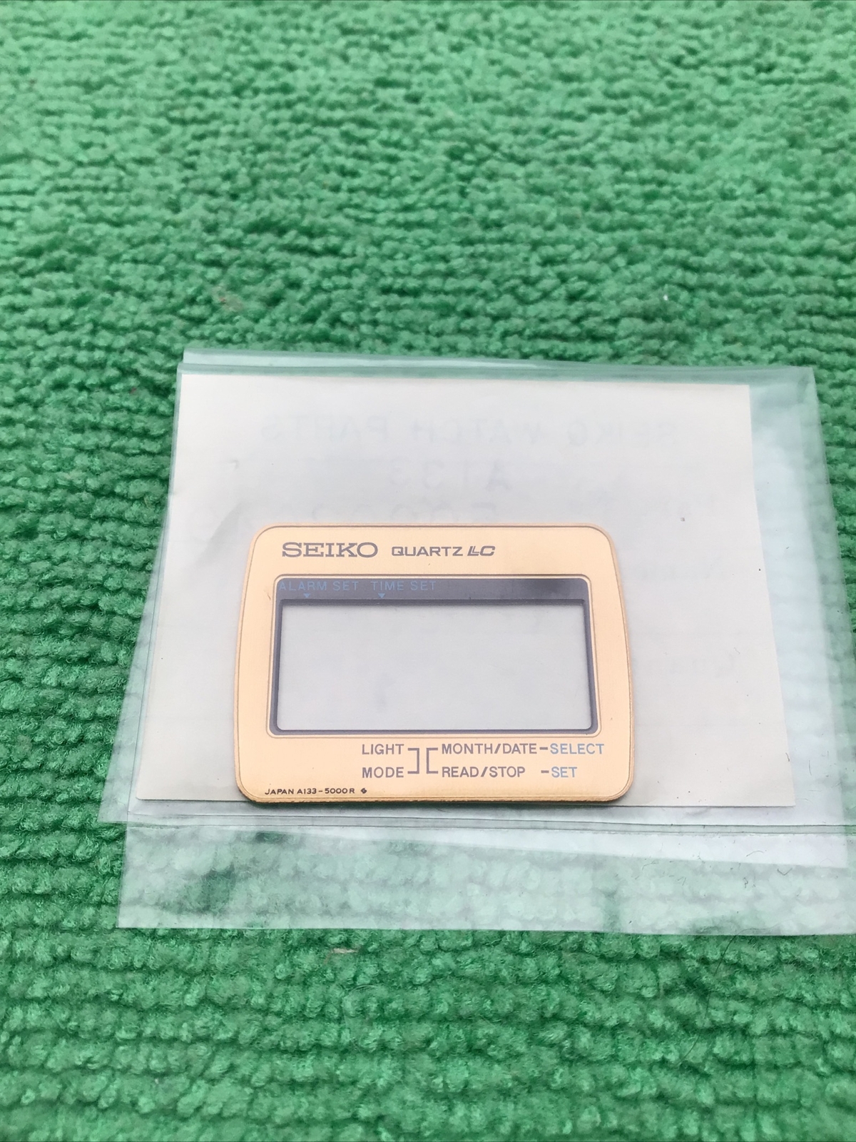 Genuine Seiko A133 50003G49 Panel Cover Quartz LC Watch Part
