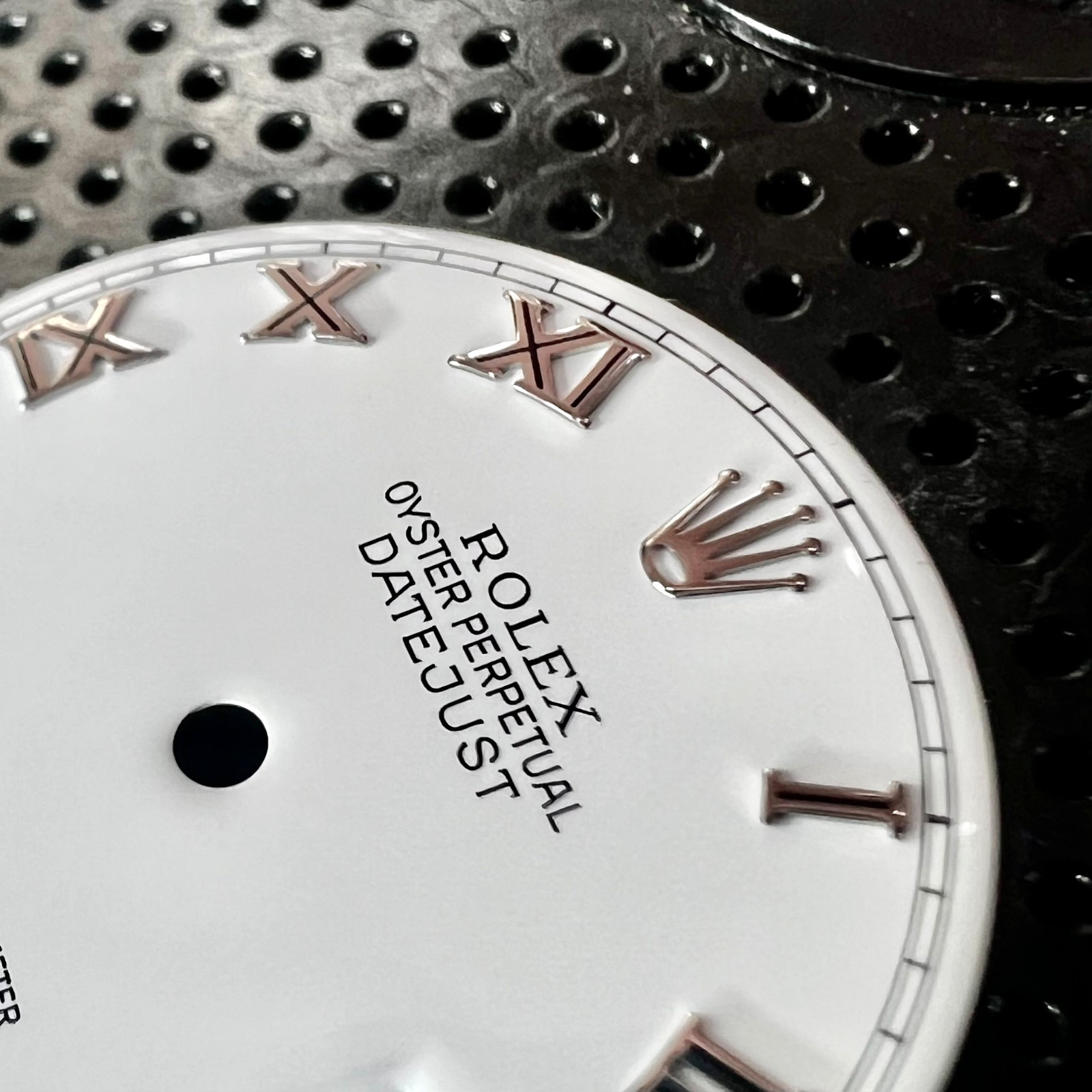 Genuine Rolex Datejust 36 White Enamel Dial with White Gold Roman Numbers