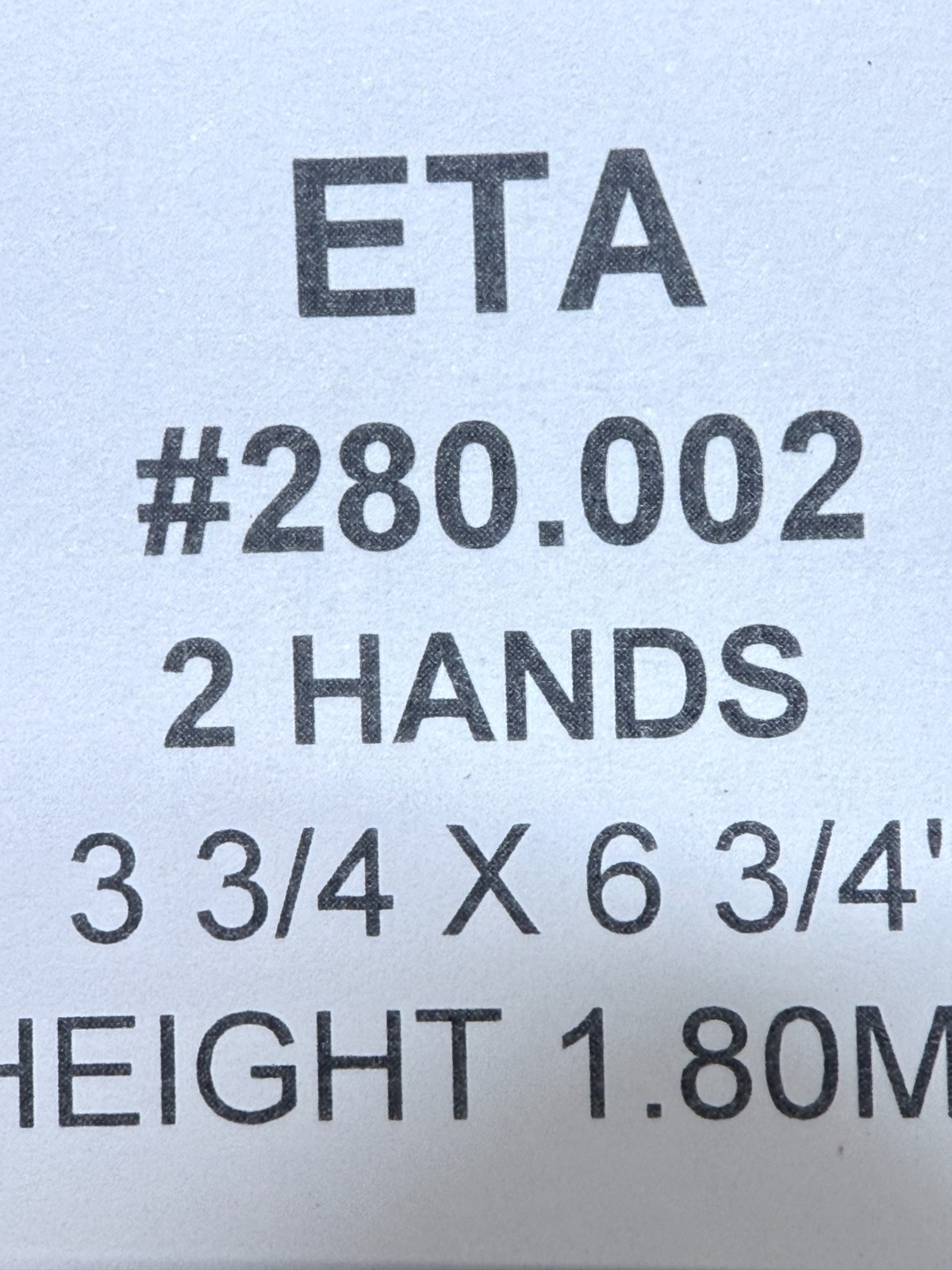 ETA movement 280.002