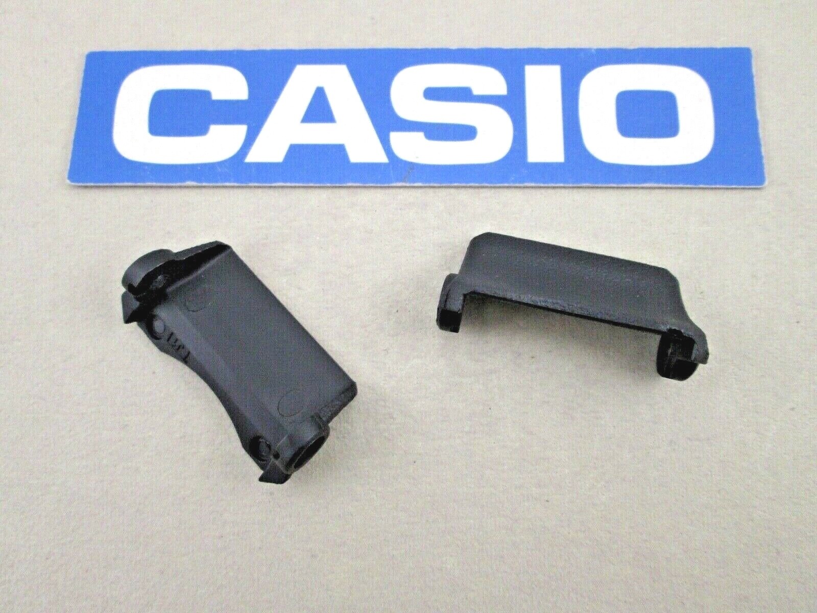 Casio G Shock Mudmaster GSG-100 GWG-100 GWG-100GB black resin band end pieces X2