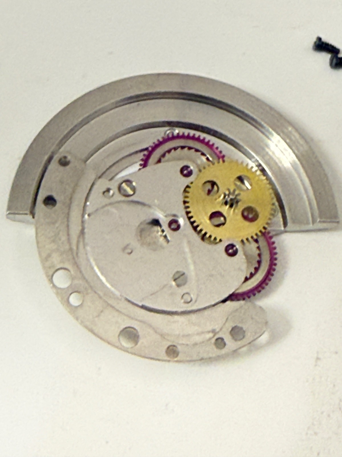 Genuine Vintage Rolex Cal 1556 Rotor Automatic bridge Complete perfect + screw