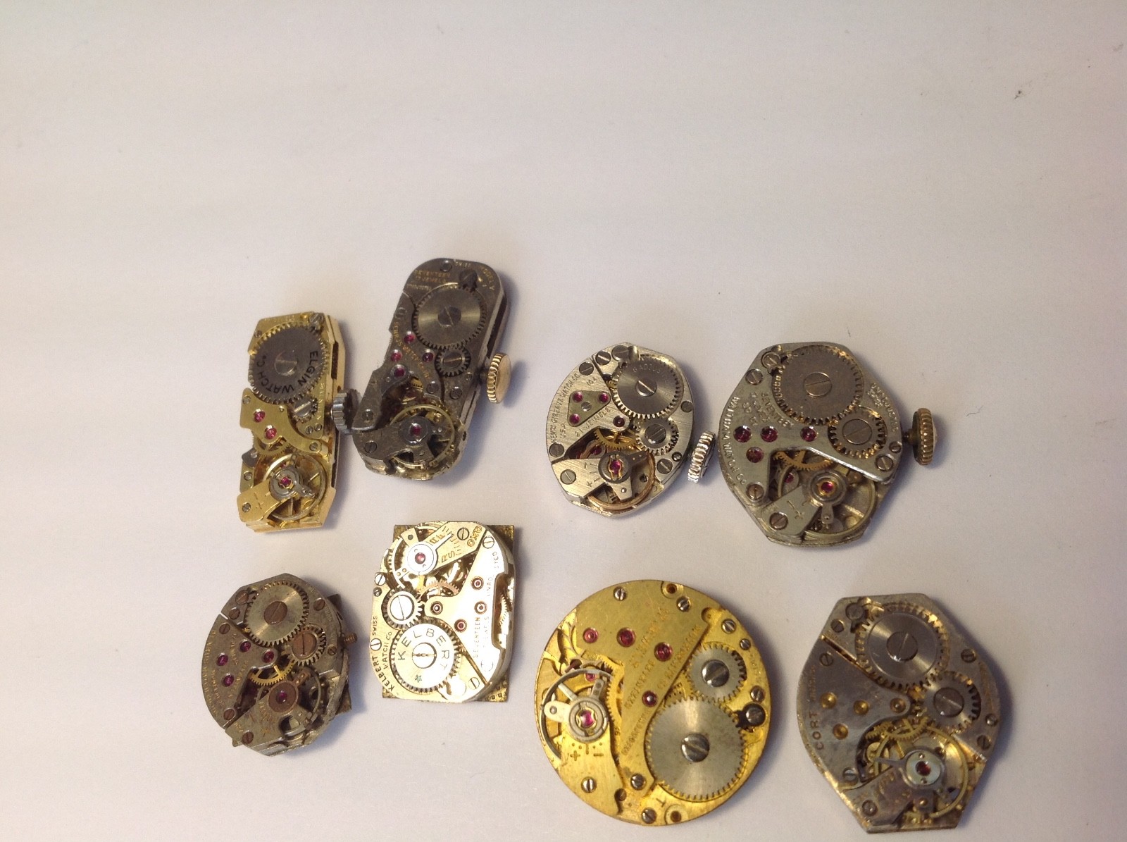 VTG~WATCH MOVEMENT LOT…ELGIN,WALTHAM,BENRUS..AND MORE