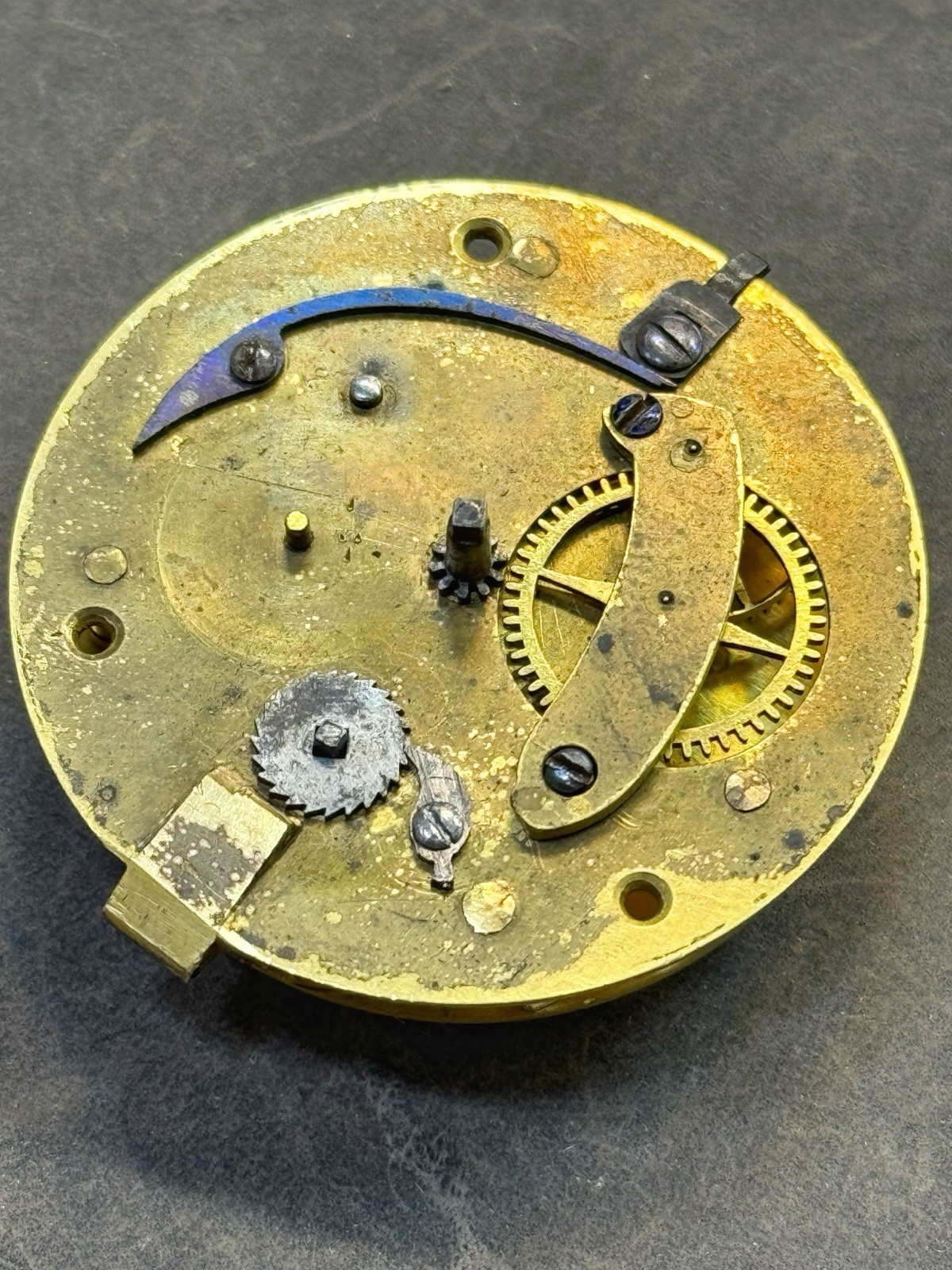 Antique William Morgan London Verge Fusee Pocket Watch Movement Repair