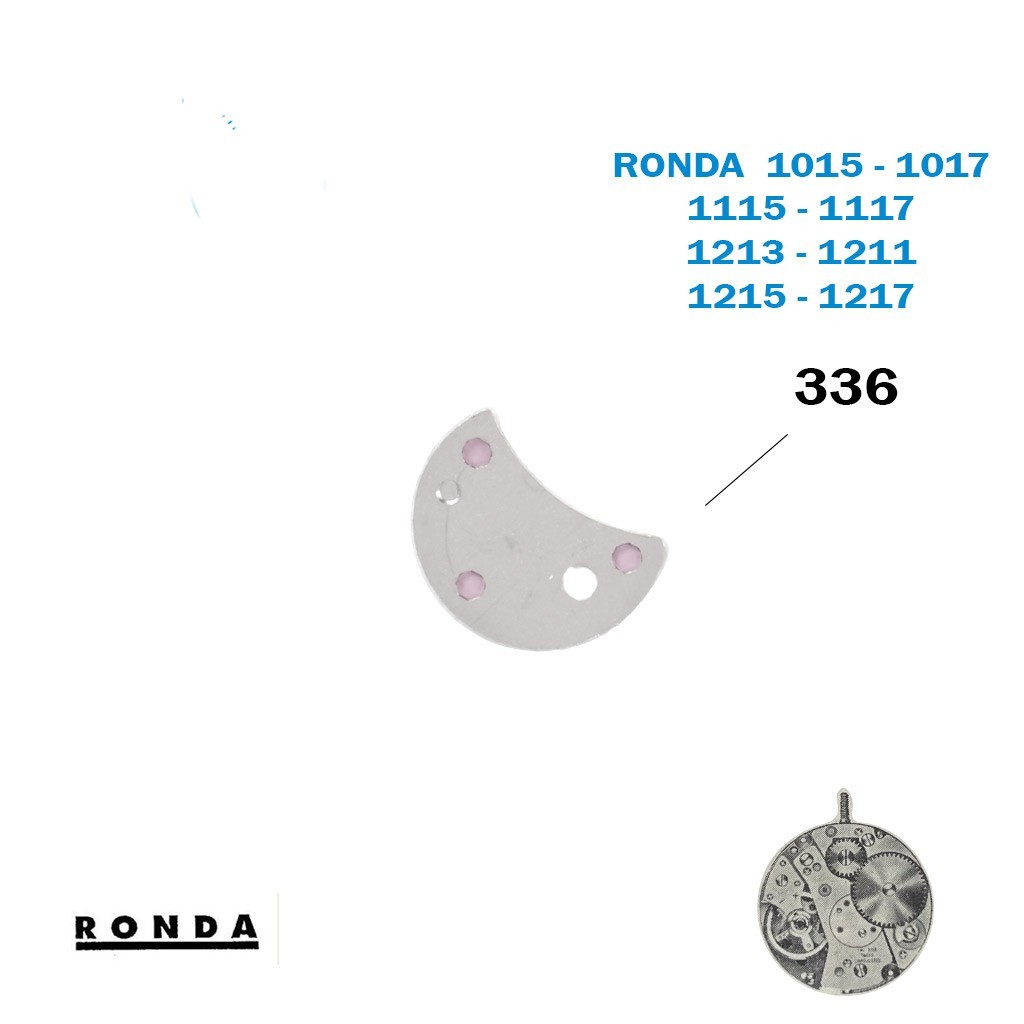 Cap jewel plate Part N0:336-For Movement RONDA 1117 or1213 or 1211 or1215 or1217