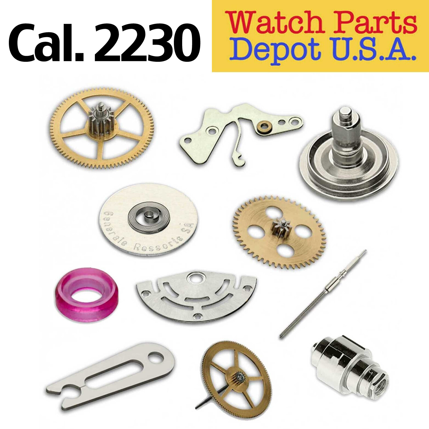 Rolex Caliber 2230 Superior Swiss Quality Replacement Parts for Watch Repairs