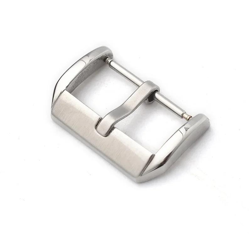 Watch Buckle Pin Clasp Stainless Steel for Leather Band 10mm-24mm Replacement