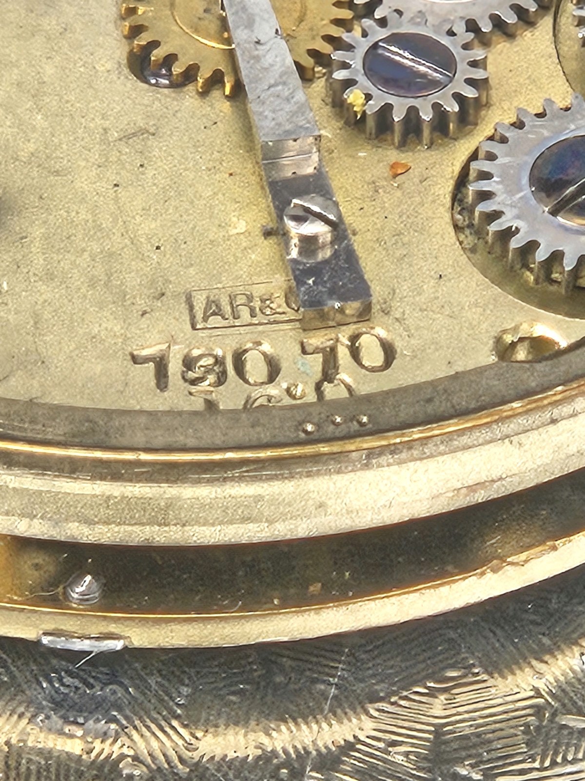 Antique Thomas Russell & Son English Lever Pocket Watch Movement Liverpool