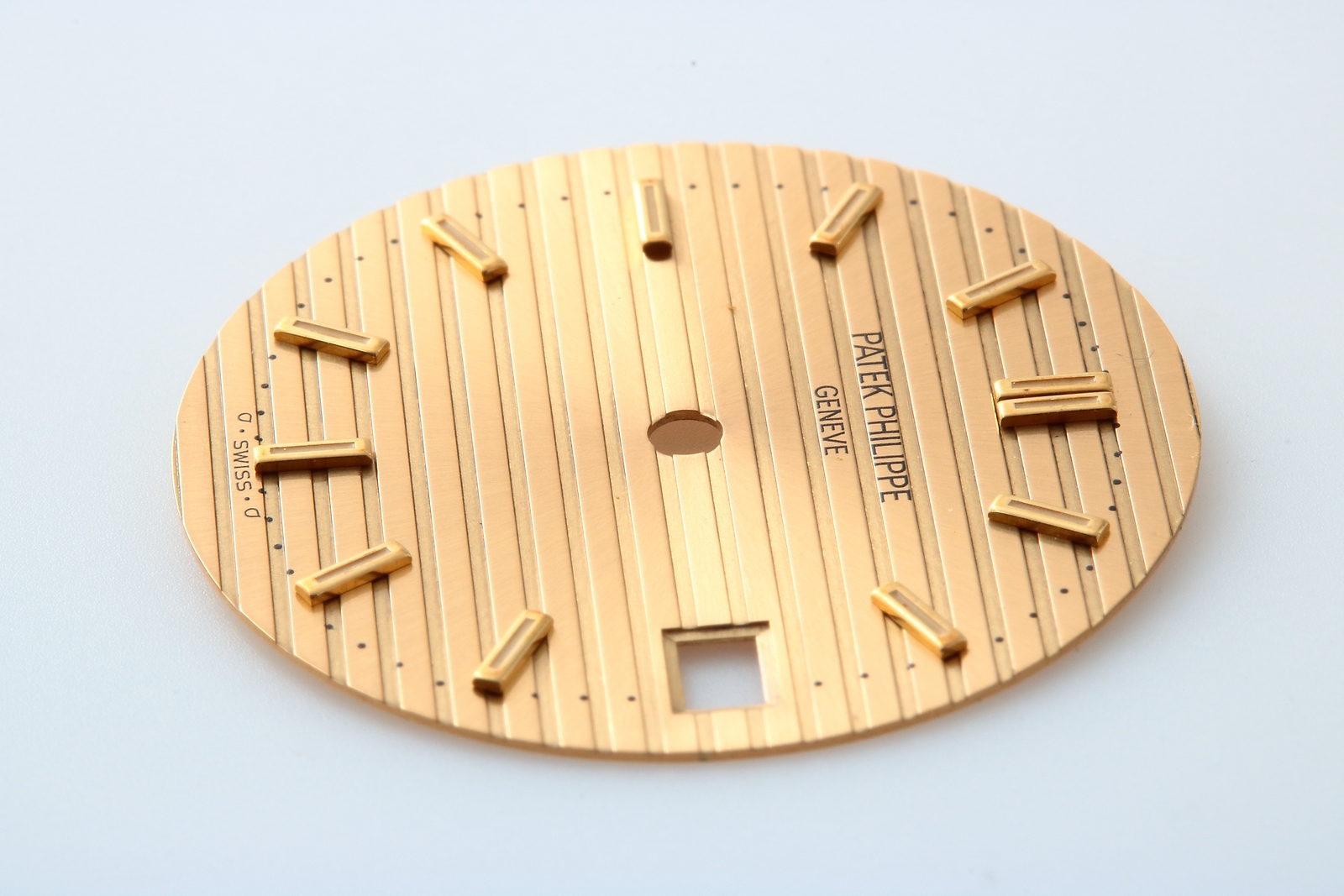 RARE OEM Patek Philippe Nautilus Date Dial Sigma Champagne Gold Watch ORIGINAL