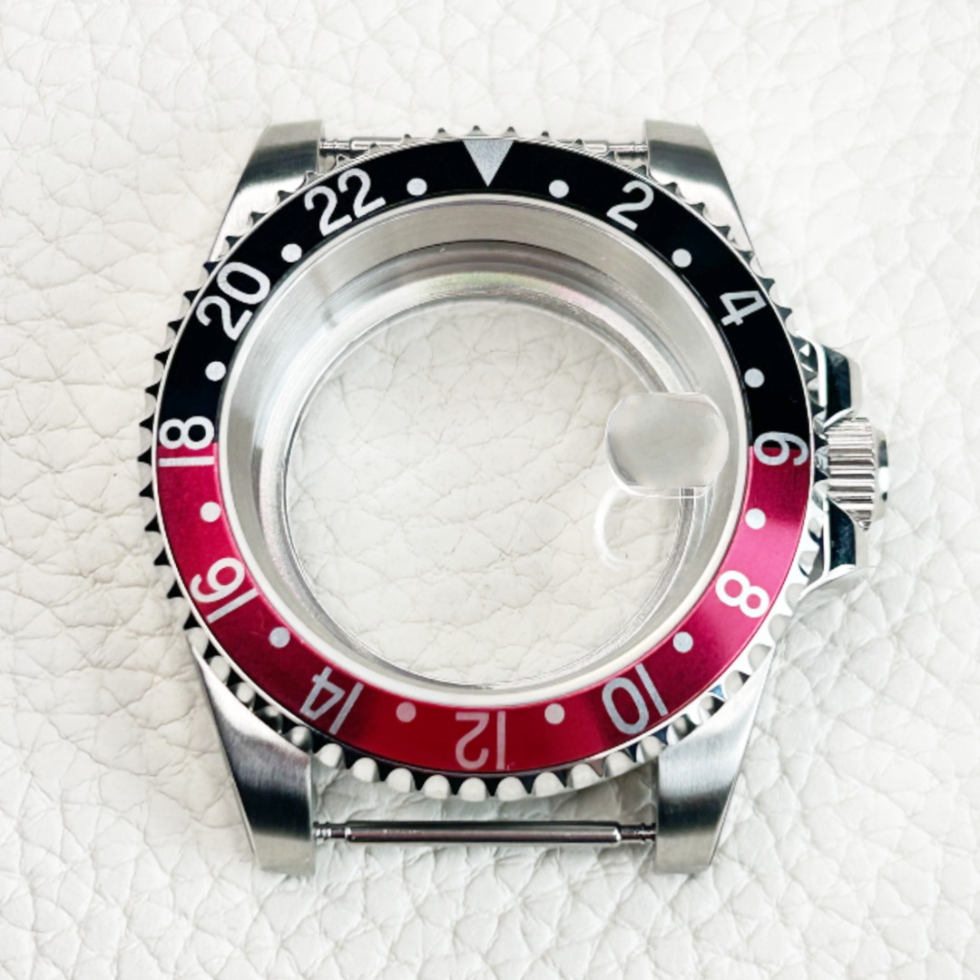 Vintage 40mm Sapphire Glass Watch Case Fit NH34 NH35 NH36 200M Water Resistance