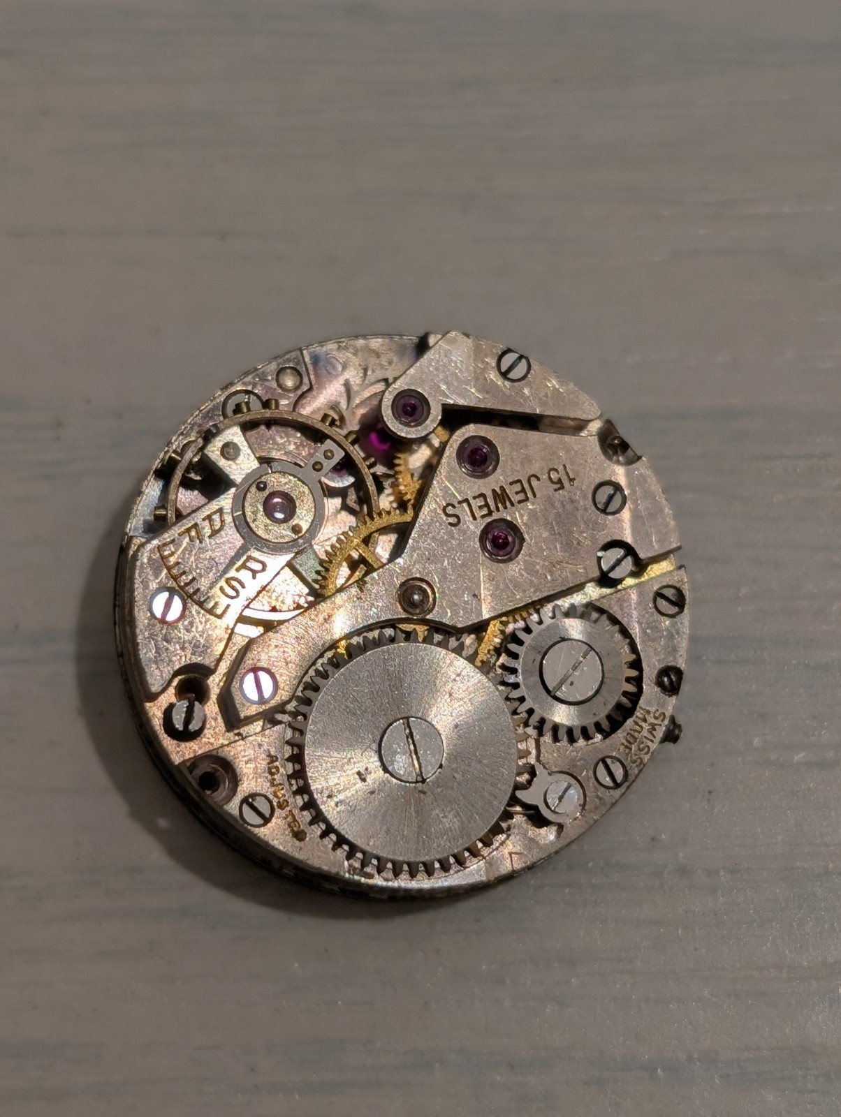 Vintage AS 984 Mechanical Watch Movement (Runs But Untested)
