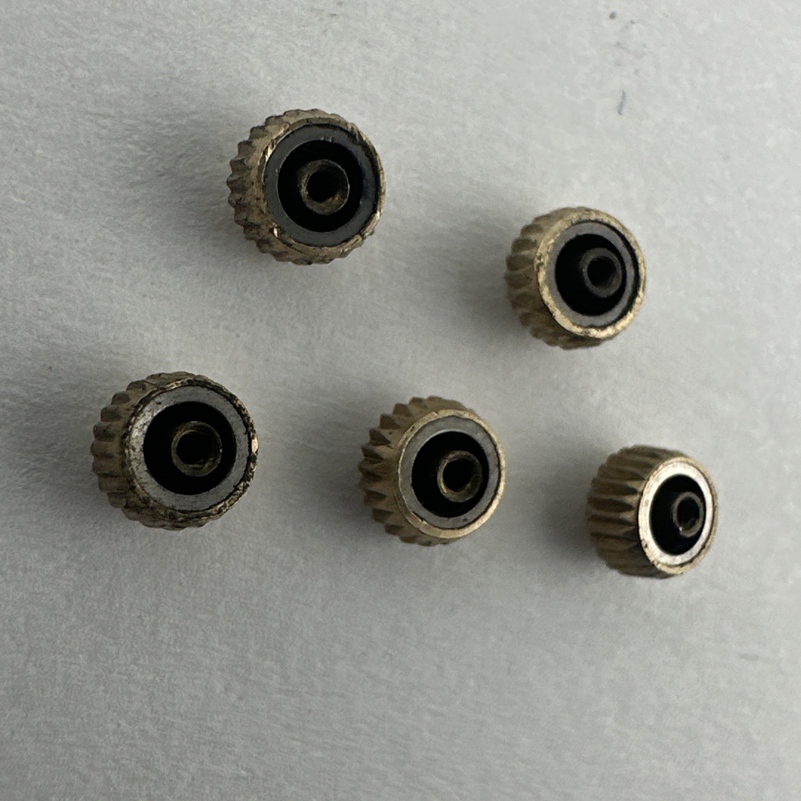 Jaeger LeCoultre Lot of 5 Vintage Gold Filled 1940s – 1960’s Watch Crowns 3.8mm