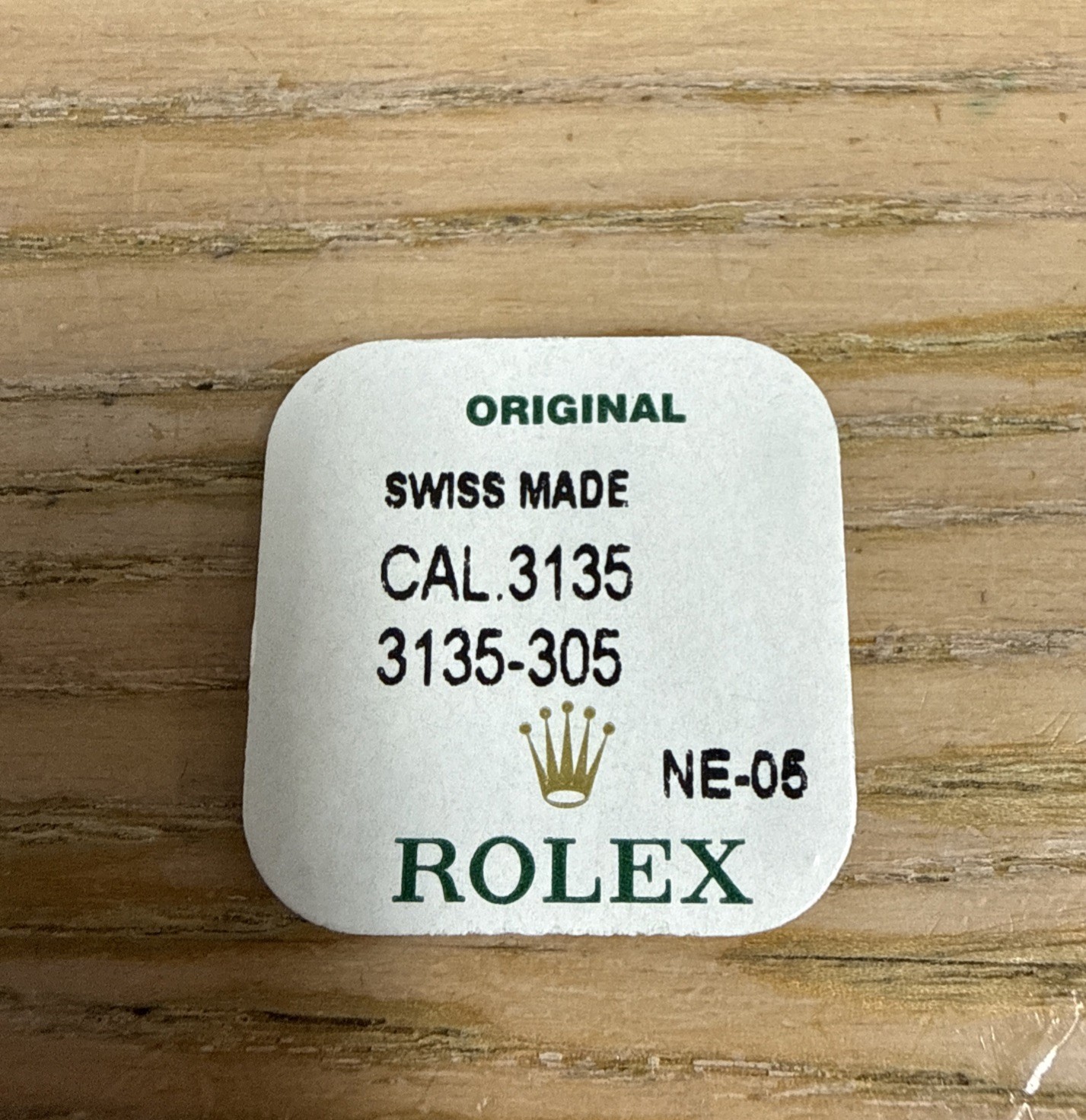 Genuine Rolex 3135-305 Ratchet Wheel New Sealed