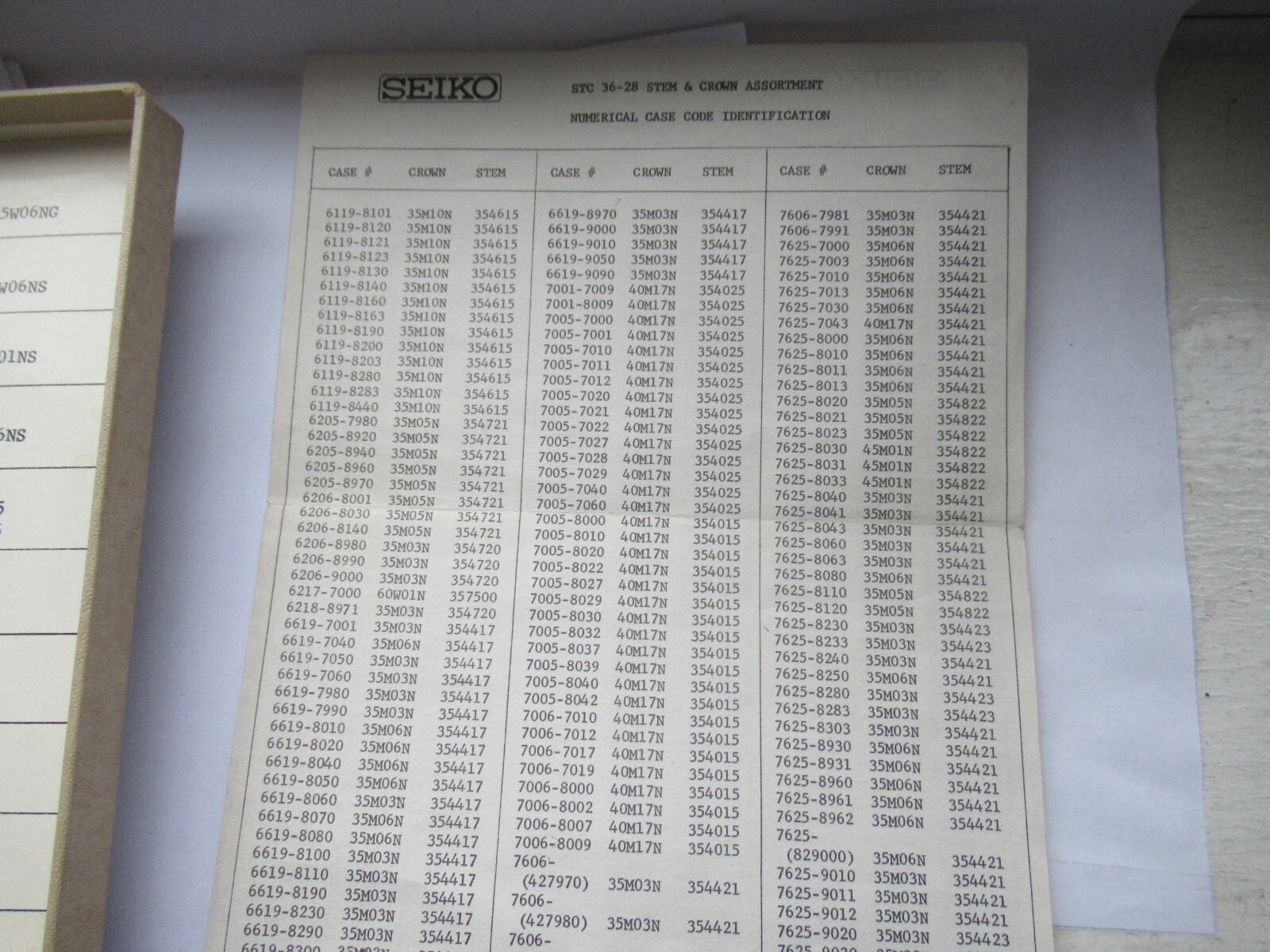 Seiko Crown Genuine 7625-8030 8031 8O40 NOS See Photos Model Fitment