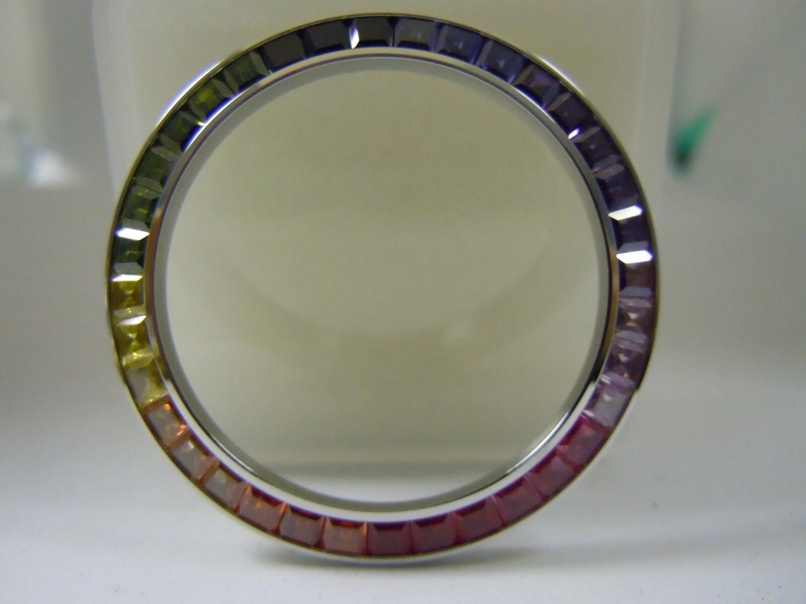 Stainless Steel Rainbow CZ for Rolex Daytona 116500,116506,116509,116520,116599