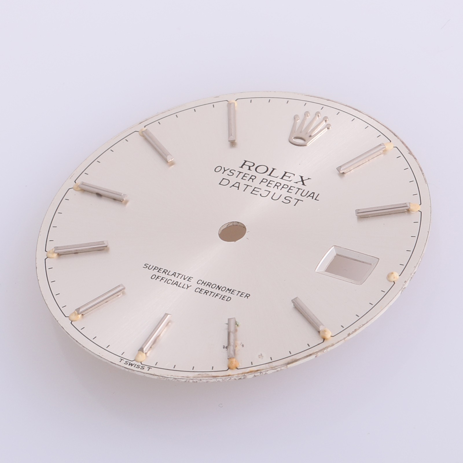 Rolex Mens Datejust 36mm Silver Stick Dial T Swiss T 16014-16234 #E15