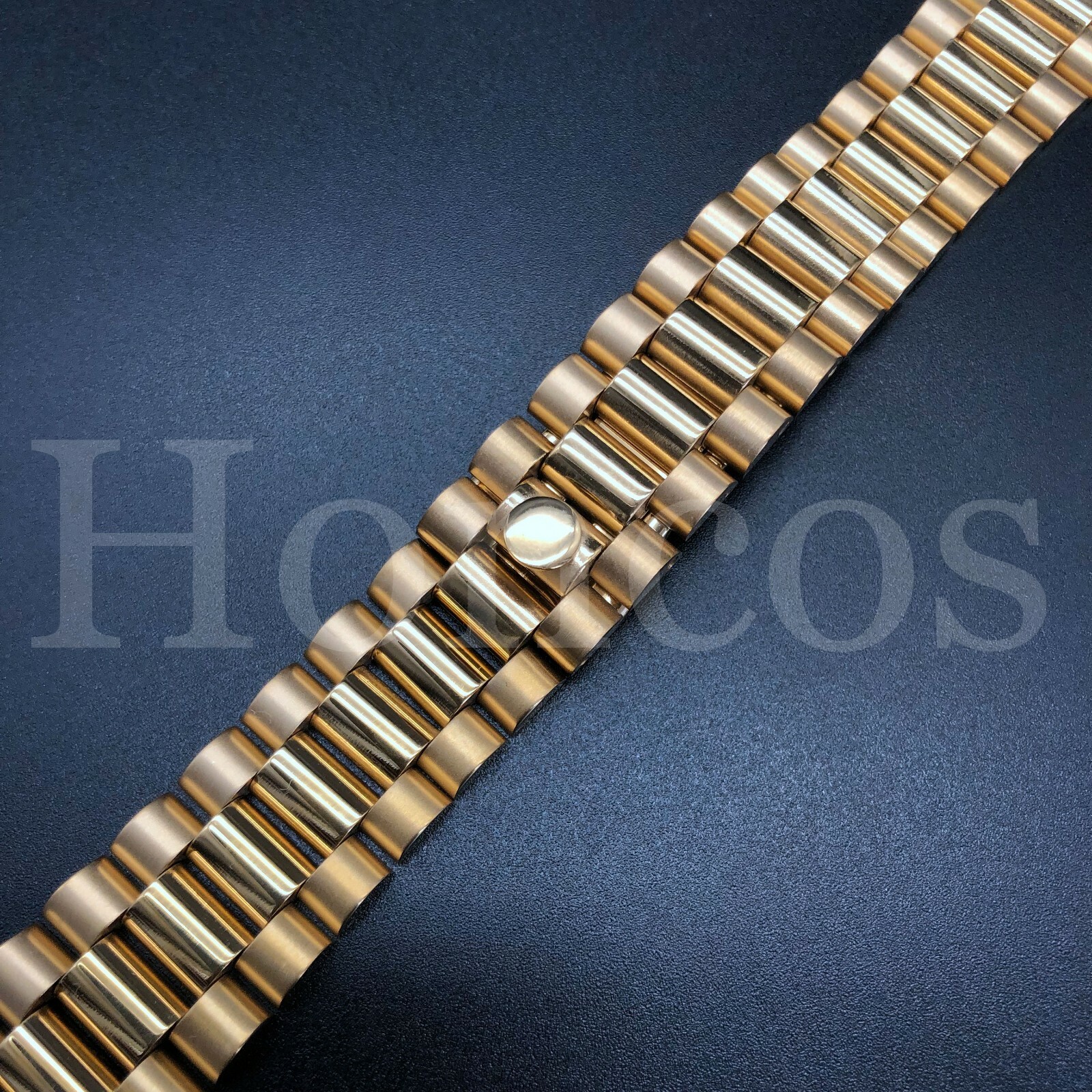 20 MM Solid Link Fits For Rolex President Daydate Watch Bracelet Silver Screw In