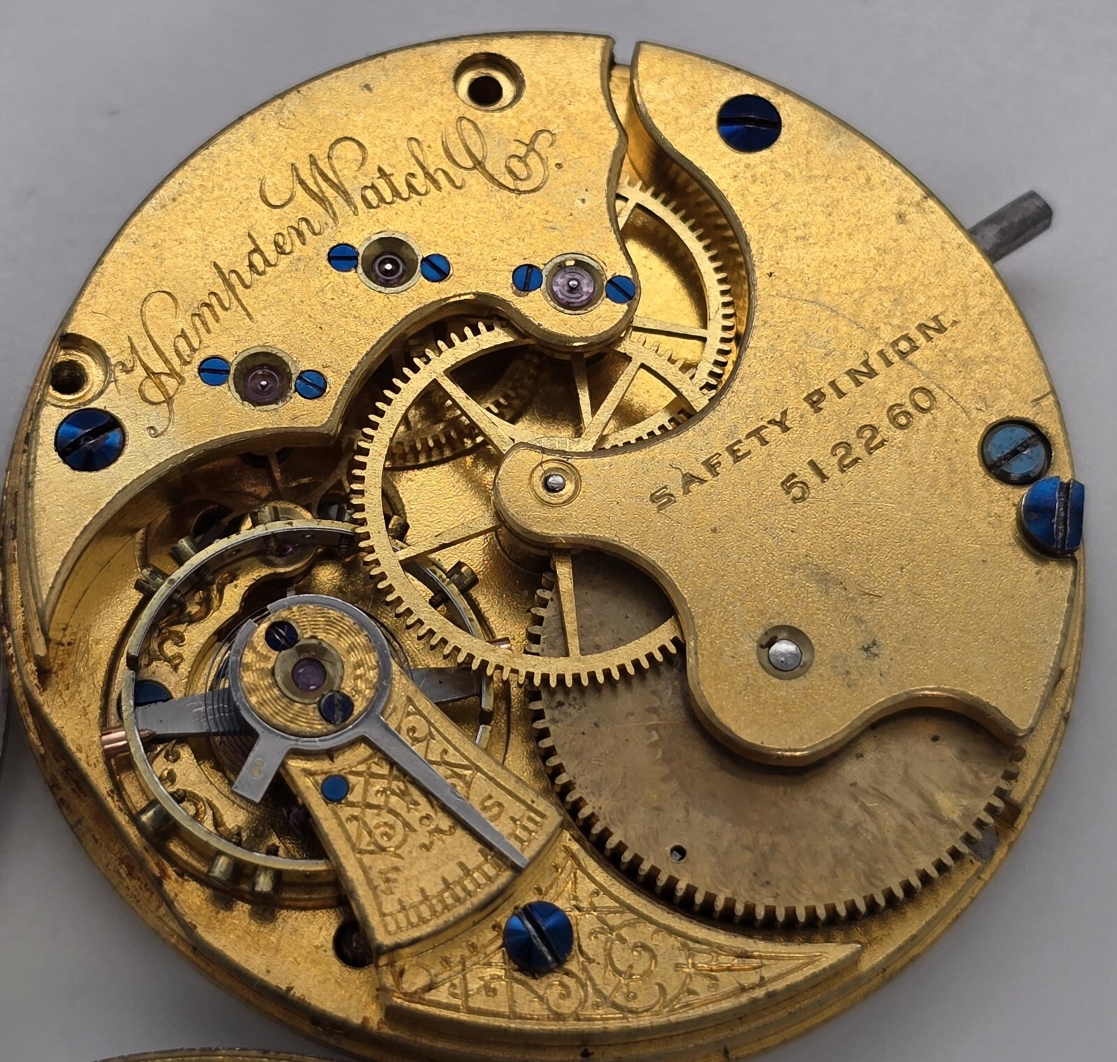 Lot Of 3 Pocket Watch 6s Movements Hampden Illinois American Waltham