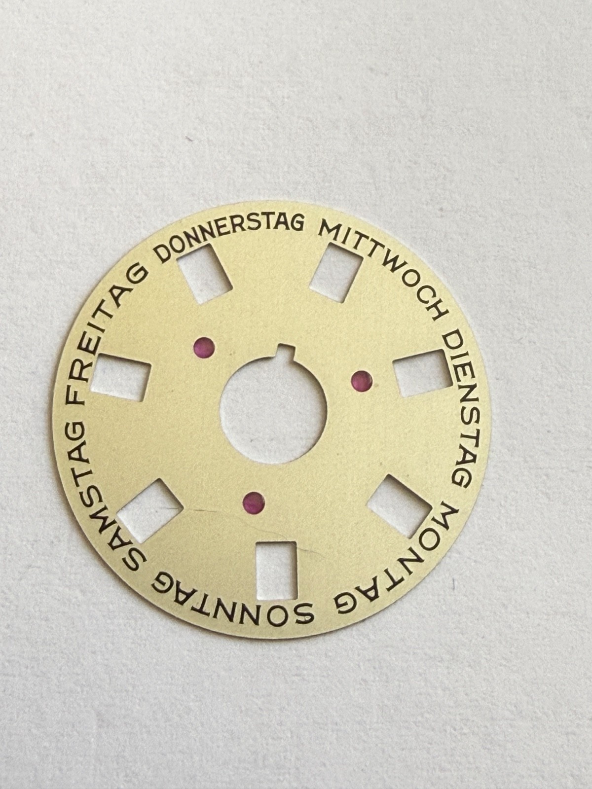 Rolex 1555-1556 Deutsch Indicator Disc Date DAY-DATE Champagne 1803 1802 1807