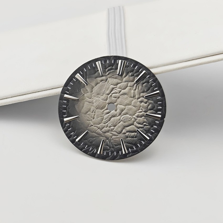 28.5mm Stone pattern Watch Dial Modified Mechanical for NH35/NH36 Movement