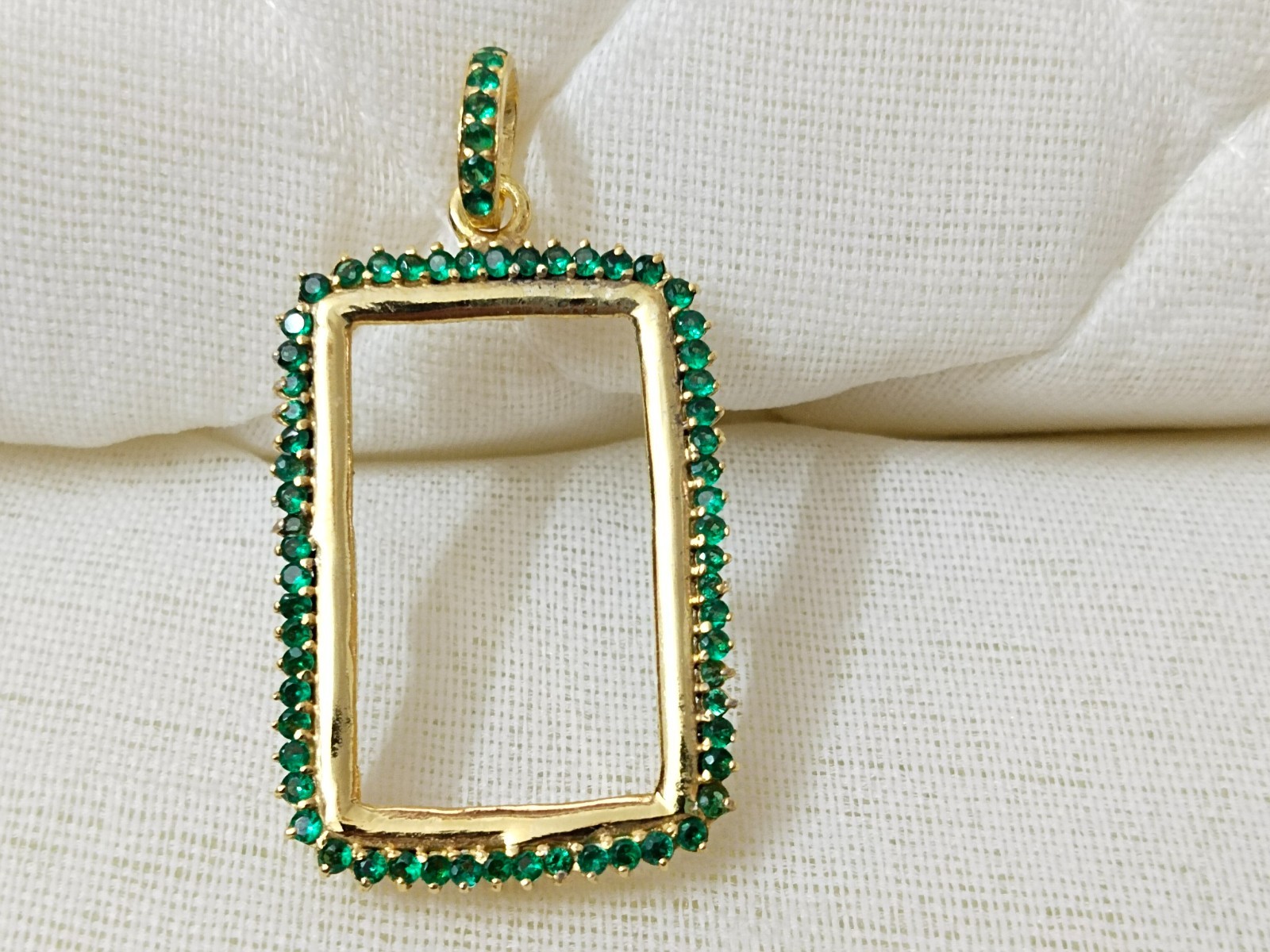 925 Sterling Silver Round Bezel Pendant Blank: Coin Connector Setting