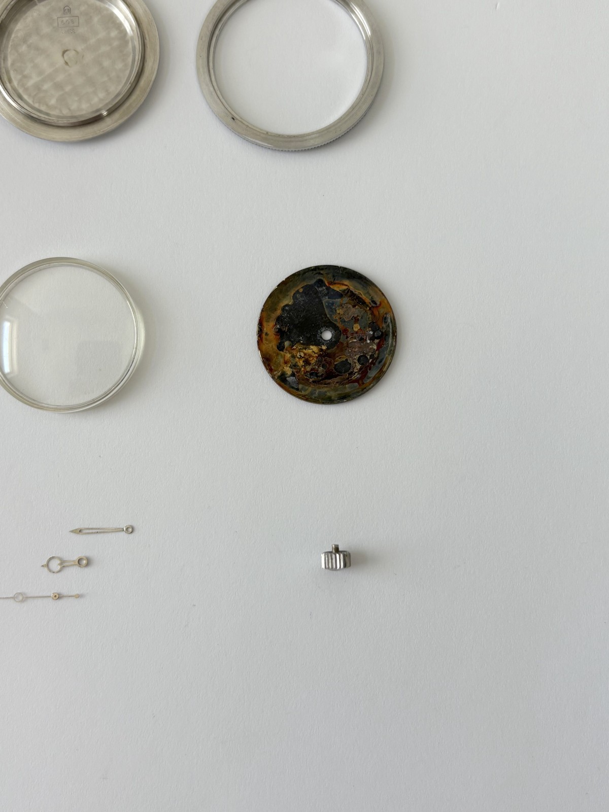 Bulova M7 666 Snorkel J K Diver Case Dial Crown Crystal Bakelite Bezel Parts
