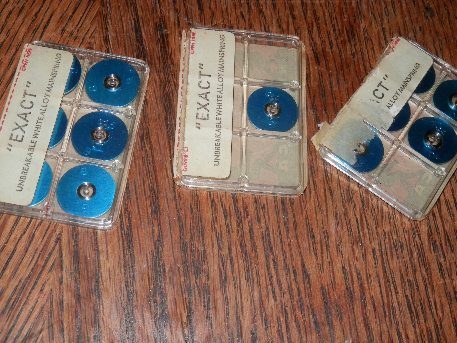 Lot of Exact White Alloy Mainspring Nervinca, Vintage Watchmaker Estate Sale