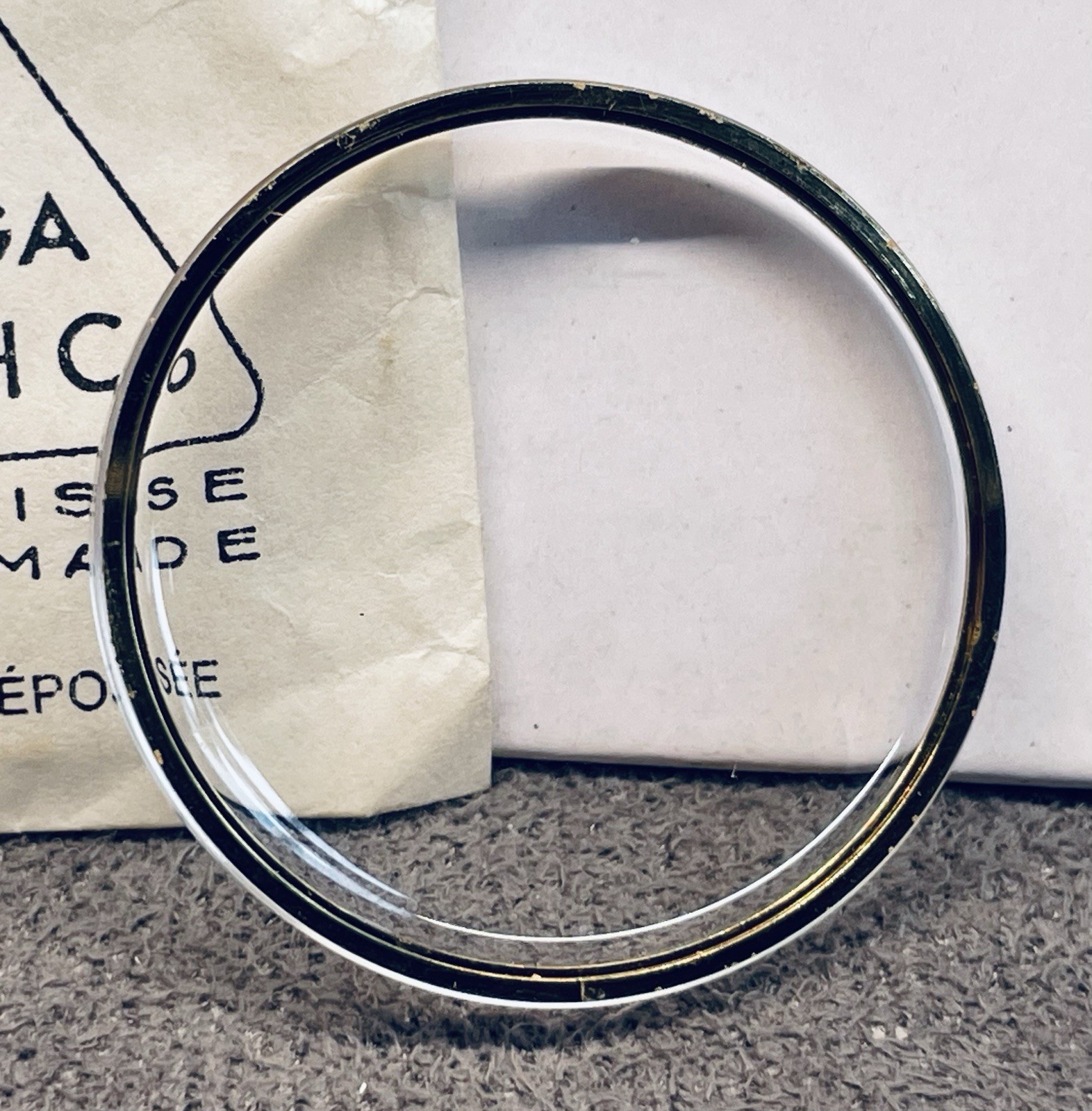 OMEGA Watch Crystal Yellow Tension Ring New Old Stock PX 5123 32.95