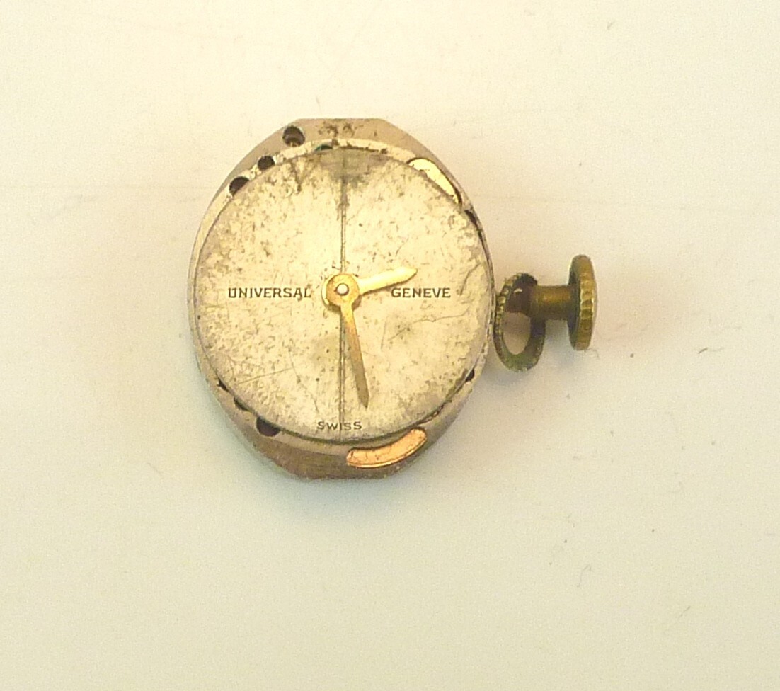 Vintage Universal Geneve Wristwatch Movement – Parts / Repair