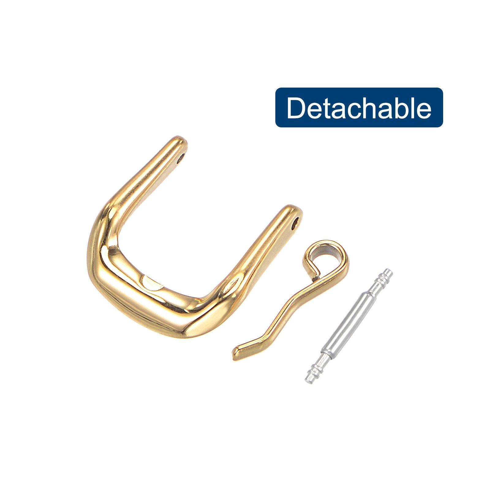 Buckle strap watch, 316 polished stainless steel, gold shades for 10mm