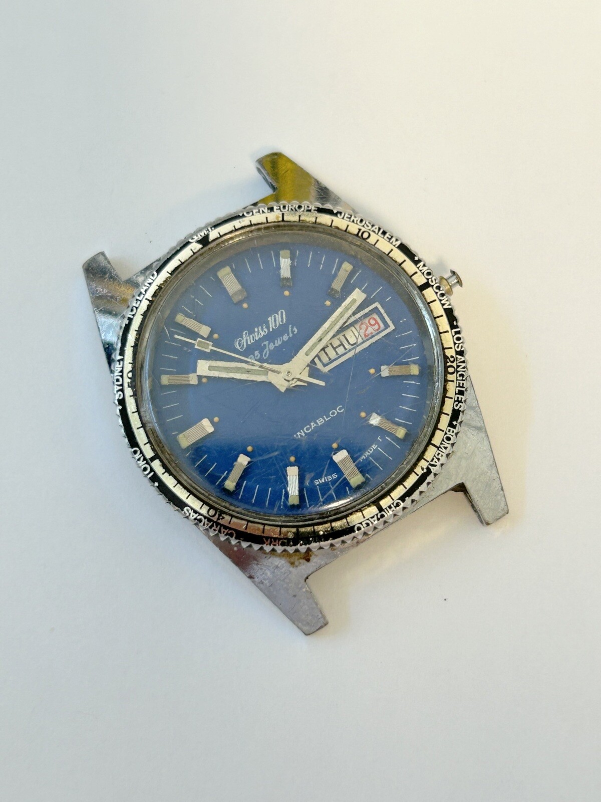 Swiss 100 Cal ETA 2789 Watch Parts Movement Balance Spring Dial Hand Bezel