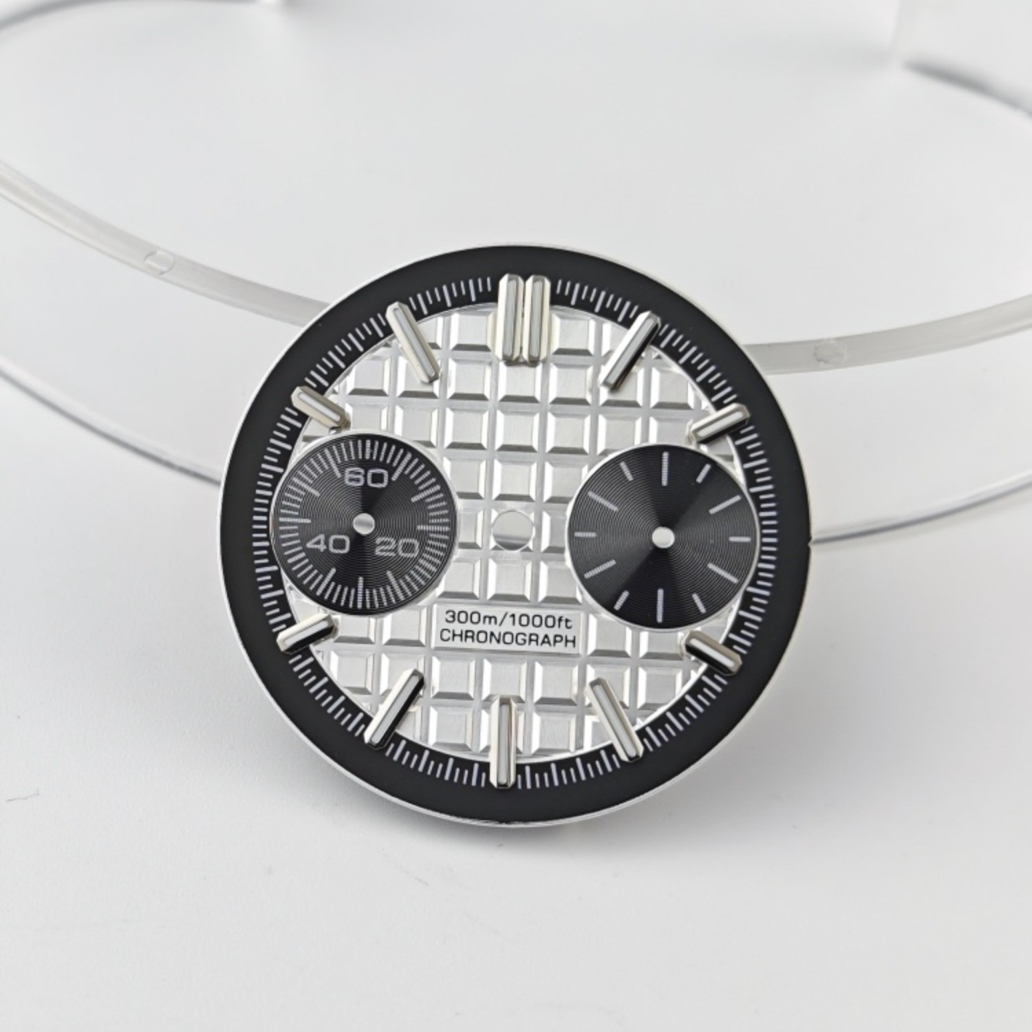 VK64 Dial 30mm White Orange Fit VK64 Movement Watch Accessories Watch Dial