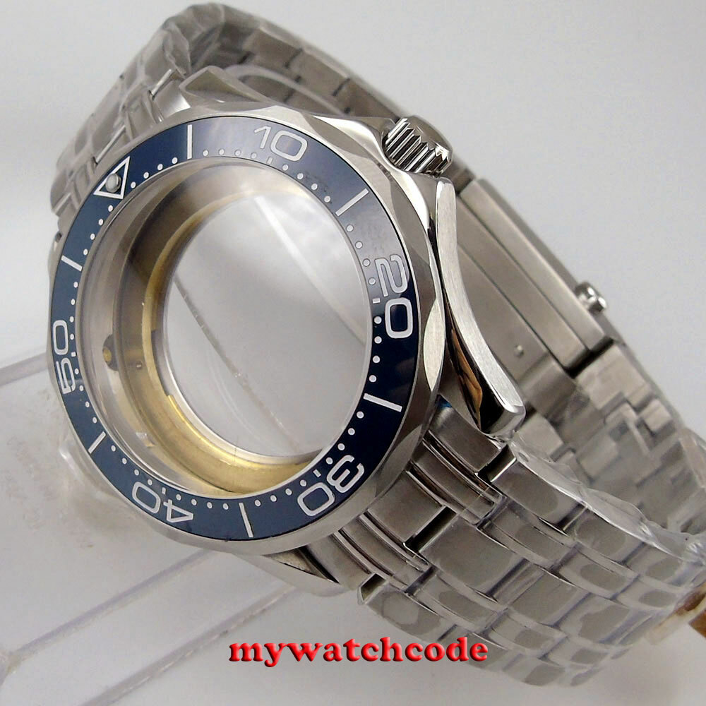 41mm ceramic bezel sapphire glass Watch Case fit NH35 NH36 Miyota 8215 movement