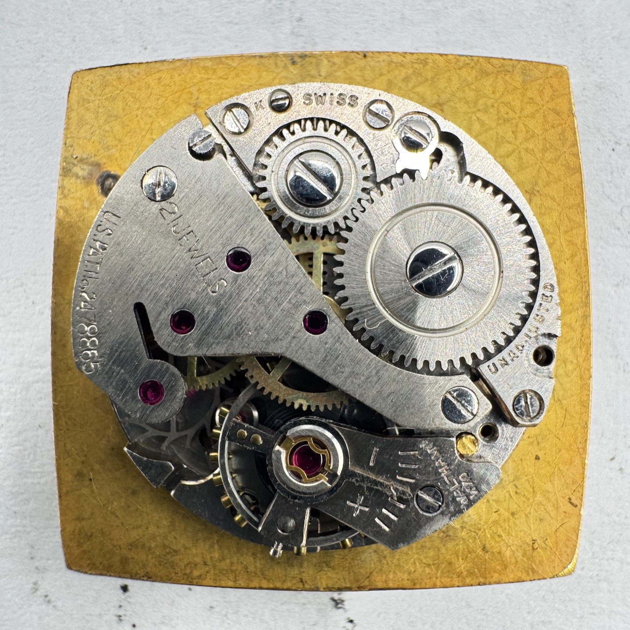 Vintage 24mm Waltham Premier Pyramid Mechanical Men’s Wristwatch Movement Swiss