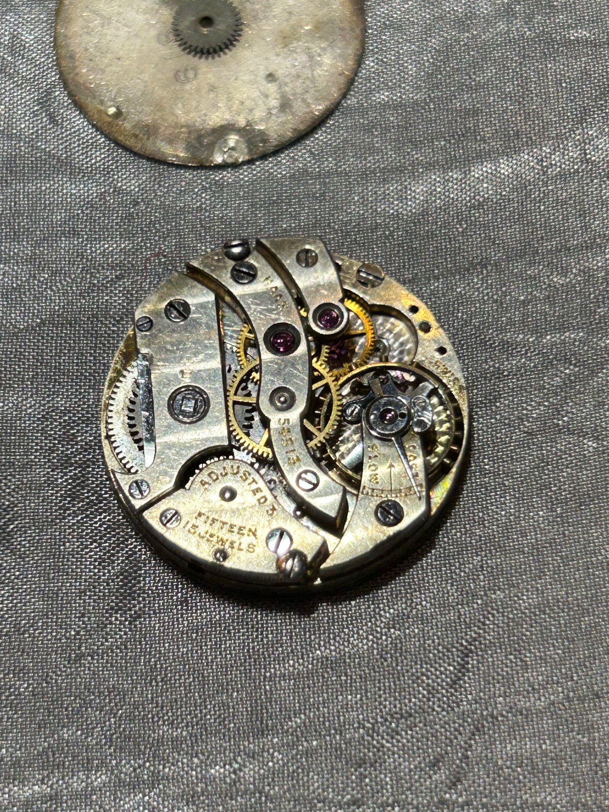 9) VINTAGE WATCH PARTS -BULOVA-HAAS-ETNA-REVERE-WALTHAM-GRUEN FACE ONLY