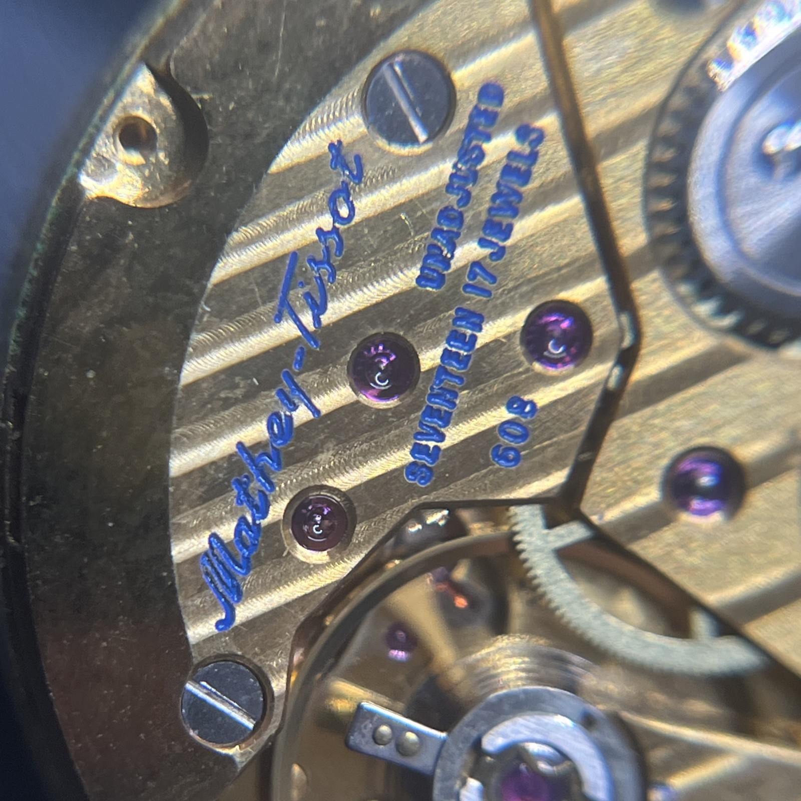 Marthey Tissot Cal. 608 Movement