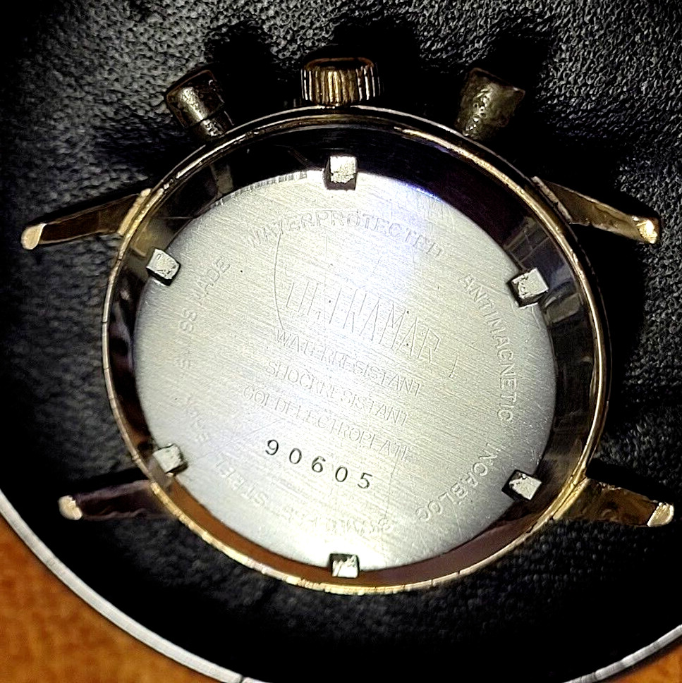 🔥🔥 Very.. Very Rare! & Vintage! ULTRAMAR – WARNER LAMBERT 10 K GF, Wristwatch!