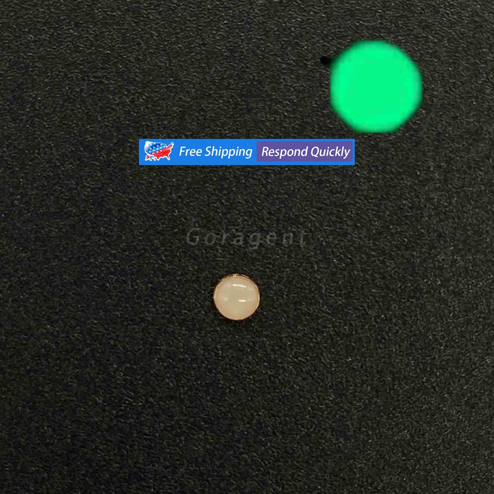 2*Gold Pearl Pip Dot Bezel Insert For Rolex Submariner 16800 16808 16610 16613LB