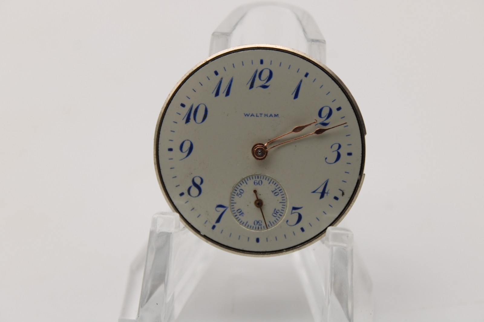 1908 WALTHAM POCKET WATCH MOVEMENT 17595400 GRADE 165 0s 15j (OO)