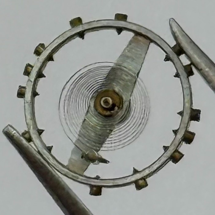 ETA 761 1201 Balance Wheel Complete And Spring 145 M Watch Movement Parts NOS