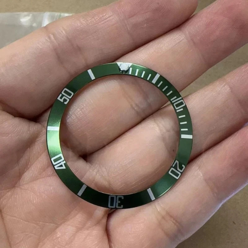 Custom Made Green Watch Bezel Insert Fits Rolex Submariner Date Kermit 16610LV
