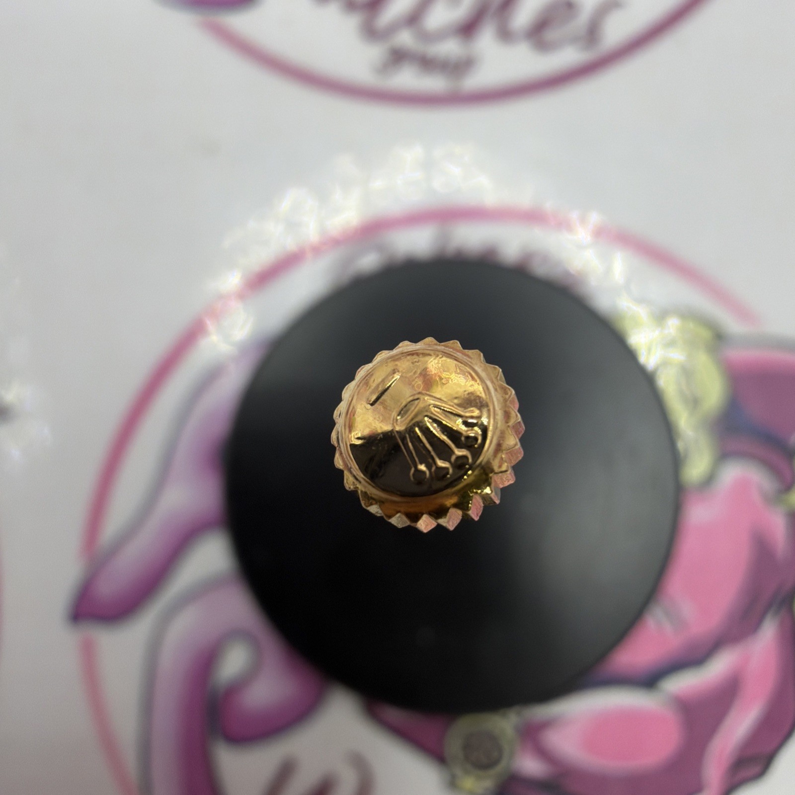 rolex crown corona + Tube Gold 69173 69178 Datejust Date 26mm Genuine