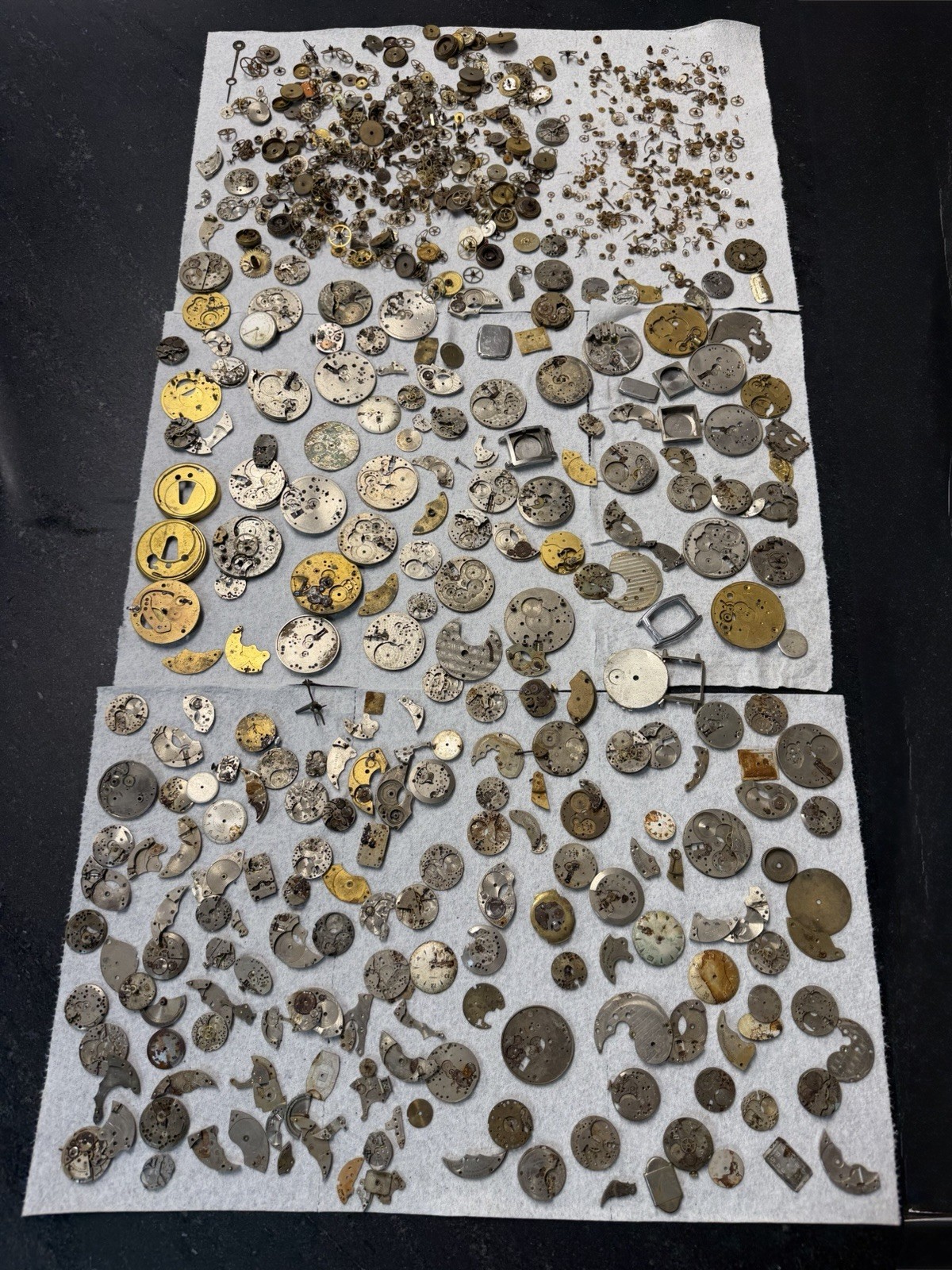 Watch Movement Parts Lot Steampunk Mixed Gears Plates Dials Cases Repair