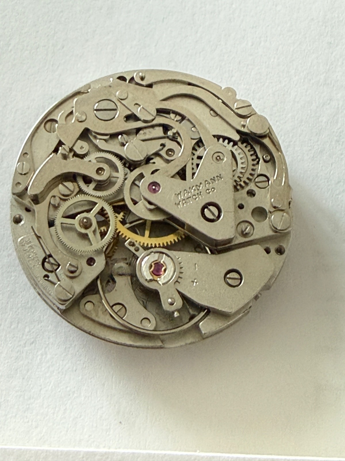 Vintage Wakmann Valjoux 7736 Manual Chronograph movement working perfect