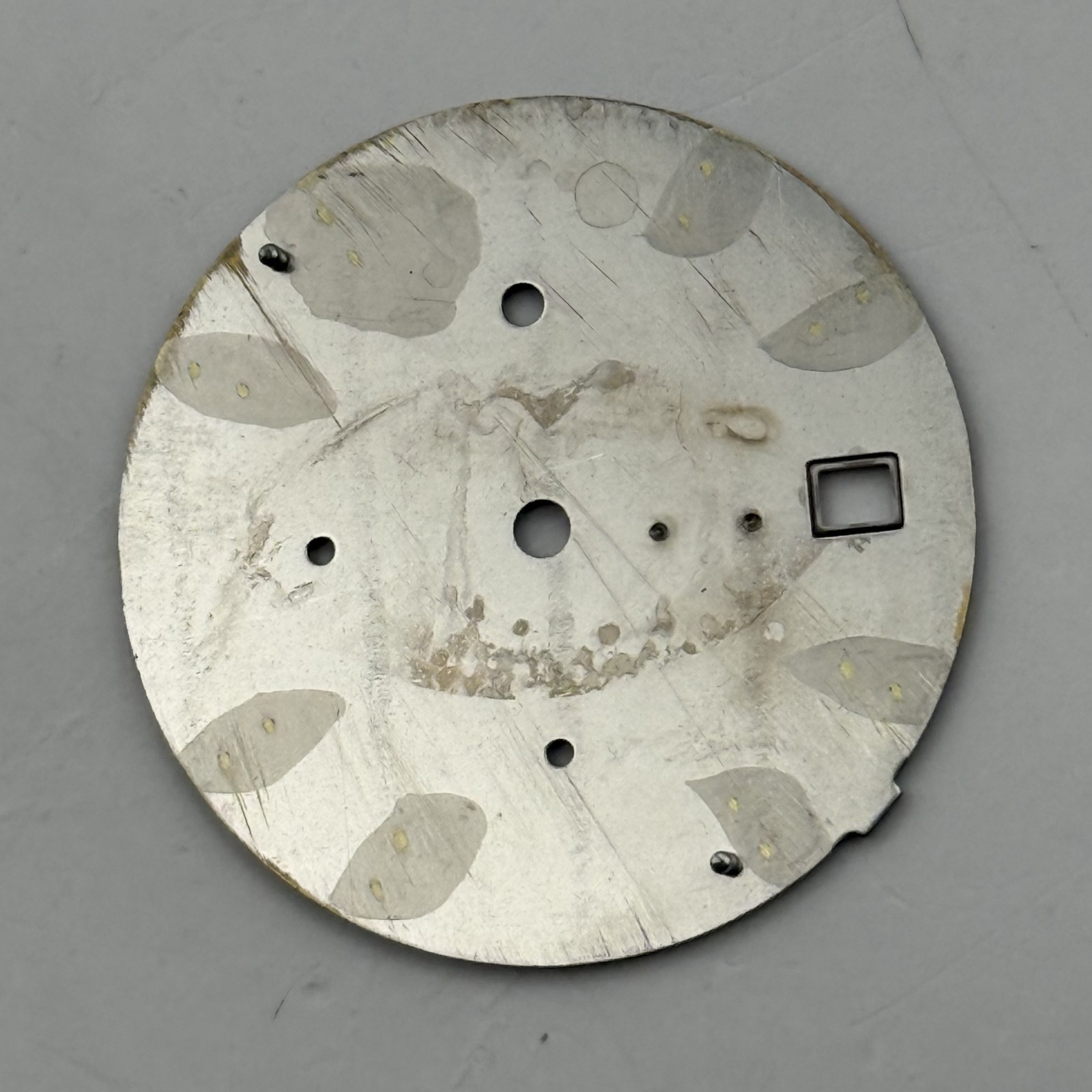 Seiko 7T92-0SG8 Watch Dial Chronograph 50M Black Japan Spare Parts Repair 27.9mm