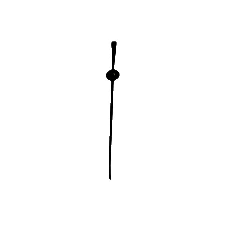 AS 1187 Black Sweep Second Hand watch part