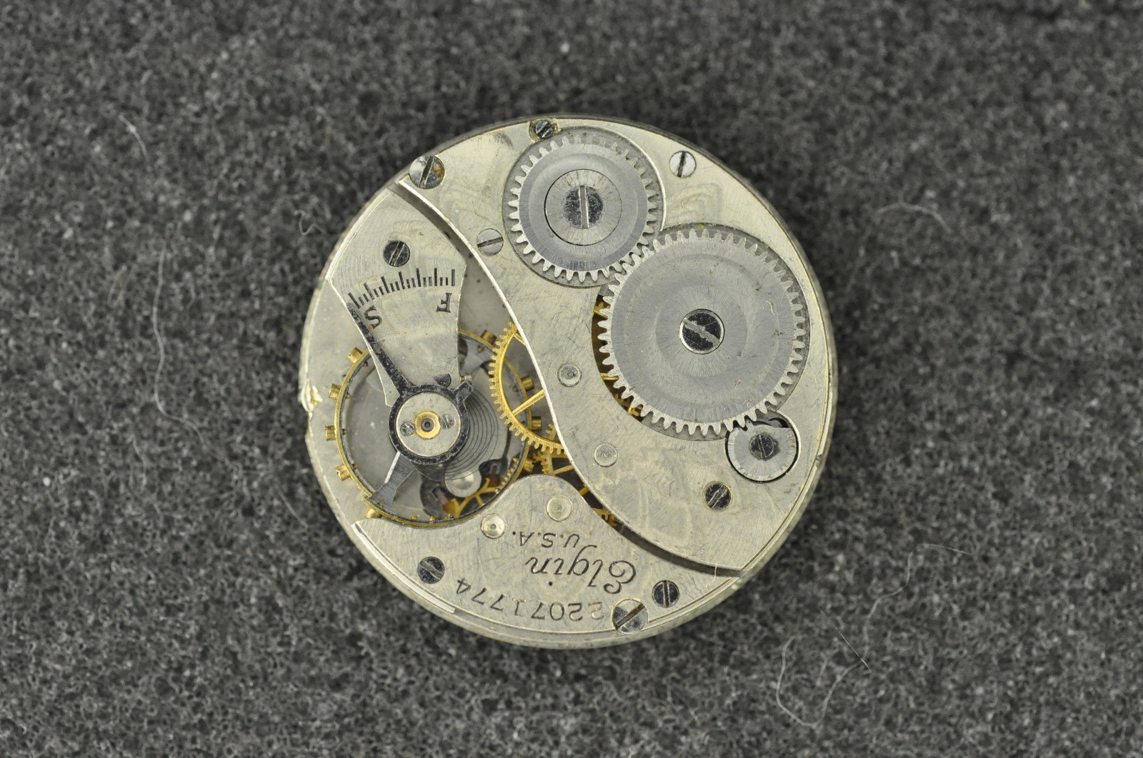 VINTAGE 6/0 SIZE GRADE 431 ELGIN O.F. POCKET WATCH MOVEMENT – NOT RUNNING