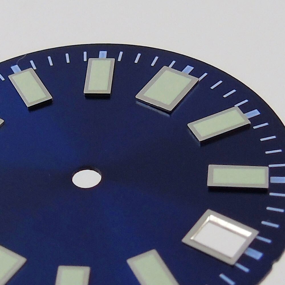 29mm Sunburst Watch Dial Fit for NH35 NH36 ETA2824 PT5000 ST2130 Green Lume